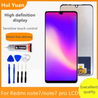 Original Display with frame for Xiaomi Redmi Note 7 Redmi Note 7 Pro LCD Touch Screen Digitizer Assembly Repair Parts
