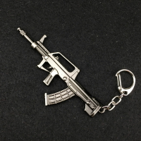 9.7cm QBZ95式自動步槍模型合金鑰匙扣掛件掛飾擺件 全館免運