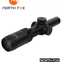 NORTH FOX 1.2-6x24 Optics Sight For Hunting Tactical Riflescope Sniper airsoft accesories
