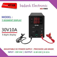 NICE-POWER Adjustable DC Switching Power Supply 0-30V 0-10A - BLACK