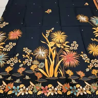 Kain Batik Fashion Santoso Hitam Manis 615 kuning