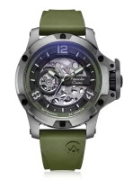 Alexandre Christie Alexandre Christie Jam Tangan Pria - Green Silver- Silicon - 6295 MTRTPBAGN