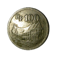Uang Logam Pecahan 100 Rupiah Tahun 1973 Edisi Antik Desain Rumah Minangkabau Cocok Untuk Koleksi Mo