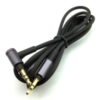 For Sony WH-1000 XM2 XM3 XM4 H900N H800 Headphone 3.5mm Audio Cable, 1.5M/4.9Ft Long (Black Without Microphone)
