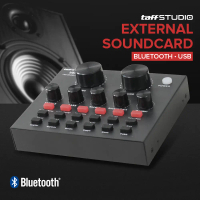 TaffSTUDIO Bluetooth Audio USB External Soundcard Live Broadcast Mic - V8S Elektronik Laptop