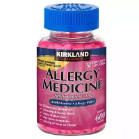 NEW Kirkland Signature Allergy Medicine Diphenhydramine HCI 25 Mg, 600 Minitabs