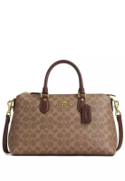 Coach Georgia Satchel Bag In Signature Canvas - Tan/Brown