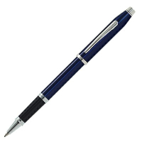 CROSS 高仕 新世紀系列 藍琺瑯白夾鋼珠筆 / 支 AT0085-103