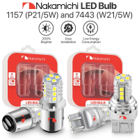 2PCS Nakamichi 16LED Car Brake Light 1157/P21-5W T20/7443/W21-5W Tail Light BAY15D Brake Light Bulb