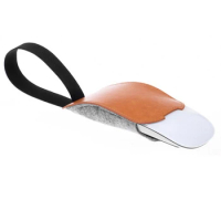 Dropship PU Leather Felt Mouse Pouch Case Dust Cover Mice Storage Bag for magic Mouse 2
