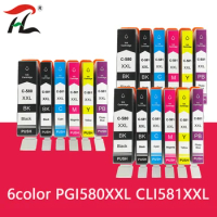 Compatible for Canon PIXMA TR7550 TR8550 TS6150 TS6151 TS8150 printer PGI-580 CLI-581 PGI580 CLI581 XXL Ink Cartridge