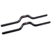 Bicycle Carbon Fiber Handlebar LITEPRO Folding Bike Riser/Flat Bar 25.4*540/580mm