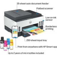 HP Smart -Tank 7301 Wireless All-in-One Cartridge-free Ink Printer, up to 2 years of ink included, mobile print, scan, copy, aut