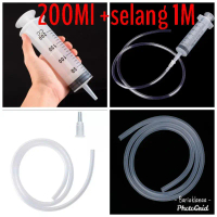 Suntikan besar 200 ml selang suntikan 1 meter spuid syringe spuit jumbo