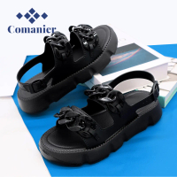 Comanier Sandal Wanita Terbaru 2023 Sepatu Sandal Jelly Wanita Empuk Ootd Selebgram Kekinian Sandal 