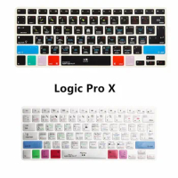 For A1278 Logic Pro X Shortcut Keyboard Screen Skin Cover For iPhone iMac ,Macbook Pro Air 13 15 KC_A1278_TY_LogicProX