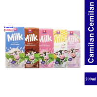 Susu Diamond UHT Coklat Full Cream Strawberry Low fat 200 ml