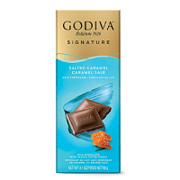 Godiva Milk Choclate Salted Caramel Bar, 90g
