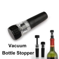 Vacuum Wine Champagne Bottle Preserver Air Pump Stopper Black Sealed Saver Home Wine Stopper Vacuum Pump