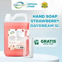 [FREE GIFT] Sabun Cuci Tangan Antibacterial HAND SOAP 5L + Botol Pump Lemon