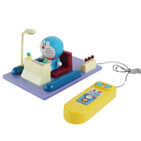 【小禮堂】哆啦A夢 電動遙控玩具 - 時光機款(平輸品)