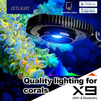 ZETLIGHT X9 66W 96W Full Spectrum WiFi Bluetooth App Control Marine Aquarium LED Light for Saltwater Coral Reef Fish Tank