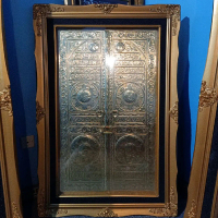 pintu ka'bah premium dari logam kuningan asli