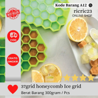 37 GRID HONEYCOMB ICE GRID CETAKAN ES DENGAN PENUTUP 37 LUBANG BENTUK SARANG MADU KARET SILIKON CETA