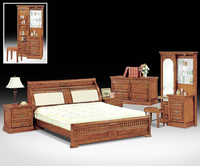 【尚品家具】702-13奧力樟木實木6尺雙人床箱型床台/床架~另有5尺