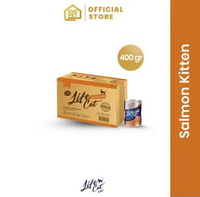 Life Cat 400gr (Paket 1 Dus) Salmon Kitten