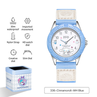 ZGO X Sanrio Cinnamoroll นาฬิกาเด็กกันน้ำ30เมตรเด็กชายหญิงพร้อม336ของขวัญ