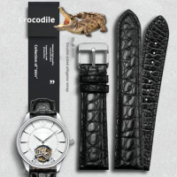 19 20 21 22MM Two-sided Crocodile leather watch strap For Tissot Omega Longines Tag Heuer Butterfly clasp men Watchband bracelet