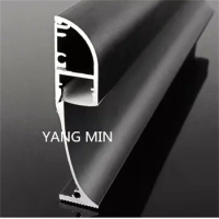 1.5m/pcs New Design Factory Price Led Aluminium Profile For Wall Corner Luxury Floor Skirting Line Board For House Decoration