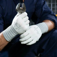 Wonder Grip Safety Nitrile Polyester Gloves Palm Coated Rubber Protective Waterproof Gloves