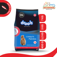 Drools Cat Tuna and Salmon Dry Cat Food 400g, 1.2kg, 3KG, 7KG