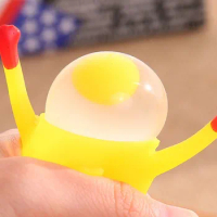Funny Pet Squishy Squeeze Toys Chicken and Eggs Key Chain Ornaments Stress Relieve cute lovely pet toys Drop shipping