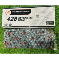 YSP YOSHIPOWER MOTORCYCLE CHAIN 428 RANTAI MOTOSIKAL RANTAI 122L 132L 100% ORIGINAL AJI