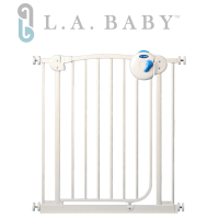 美國 L.A. Baby 雙向自動上鎖安全鐵門欄(三道安全鎖裝置)(贈一片延伸件)
