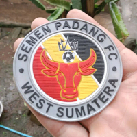 logo semen padang fc bahan karet rubber lentur elastis dan timbul 3D