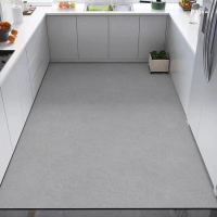 地毯 地墊純色軟硅藻泥廚房專用地墊浴室吸水防滑滿鋪耐臟新房必備家居用品
