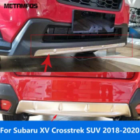 Accessories For Subaru XV Crosstrek SUV 2018 2019 2020 Stainless Steel Front Rear Bumper Skid Protector Guard Plate Car Styling