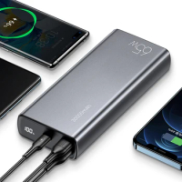 2023 New Design USAMS 65W CM Fast Charging Kit--- 30000mah Power Bank with 100W PD Cable Type-C to Type-C PD Cable