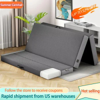Foldable Mattress Queen Size for Floor and Traveling with Removable Cover - Lightweight and Portable Folding Mattress for Adults