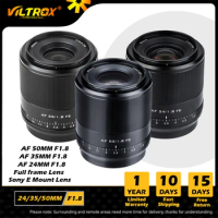VILTROX 50mm 35mm 24mm F1.8 for E mount Full Frame Lens Auto Focus Sony E mount Lens A7SII A7III A6400 ZV-E10 Sony Camera Lenses