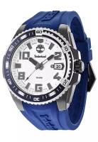 Timberland Watch Timberland Fayston - Jam Tangan Analog Pria - Black - Blue Rubber Strap - TBL.13900