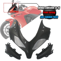 Fit For Honda CBR500R 2013 - 2015 carbon fiber color Headlight Front Headlamps Assembly Motorcycle CBR 500R 2014 Accessories