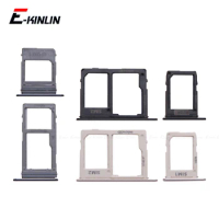 Sim Micro SD Card Socket Holder Slot Tray Reader For Samsung Galaxy A8 A6 Plus 2018 A530 A730 A600 Adapter Container Connector