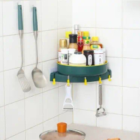 JOIN Rak Sudut Dinding / Rak Gantung Sudut Putar 360° / Rak Dapur Rak Kamar Mandi Gantung / Rak Mult
