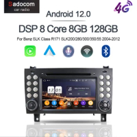 Android 13.0 car radio 8GB RAM 256G 8Core Car DVD Player For Benz SLK Class R171 SLK200/280/300/350/55 2004-2012 RADIO PX6 2 din