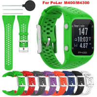 For Polar M400 M430 GPS Running M 400 300 Soft Silicone Breathable Wristband Strap Smart Watch Watchband Bracelet Replacement